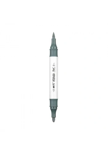 Rich Art-X Acrylic Duo Marker Çift Uçlu Su Bazlı Boyama Markörü No:212 Gri
