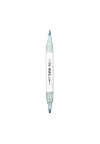 Rich Art-X Acrylic Duo Marker Çift Uçlu Su Bazlı Boyama Markörü No:153 Gri Mavi