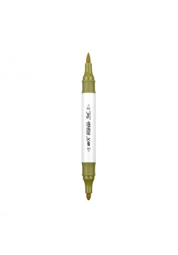 Rich Art-X Acrylic Duo Marker Çift Uçlu Su Bazlı Boyama Markörü No:202 Haki