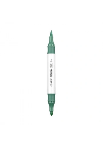 Rich Art-X Acrylic Duo Marker Çift Uçlu Su Bazlı Boyama Markörü No:132 Açık Zümrüt Yeşili