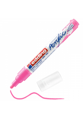 Edding 5100 Akrilik Boyama Markörü 2-3 mm FOSFORLU PEMBE