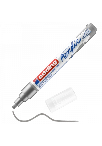 Edding 5100 Akrilik Boyama Markörü 2-3 mm GÜMÜŞ