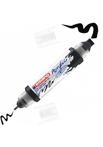 Edding 5400 Akrilik Boyama Markörü 3D Double Liner SİYAH