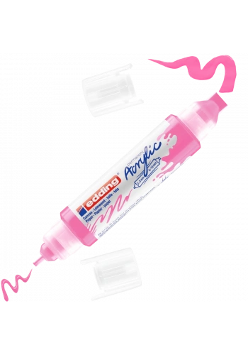 Edding 5400 Akrilik Boyama Markörü 3D Double Liner FOSFORLU PEMBE