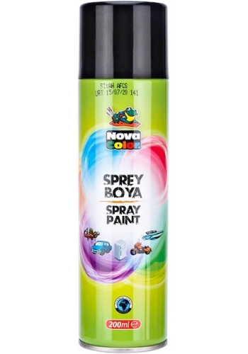 Nova Color Sprey Boya 200 ml. SİYAH
