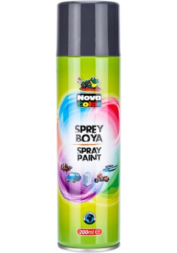 Nova Color Sprey Boya 200 ml. GRİ