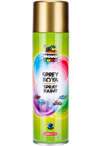 Nova Color Sprey Boya 200 ml. METALİK ALTIN