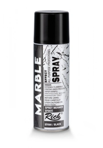 Rich Marble Effect Sprey Mermer Efekti 200 ml. SİYAH