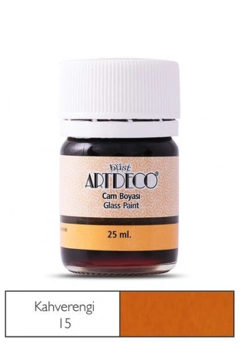 Artdeco Cam Vitray Boyası 25 ml. 15 KAHVERENGİ