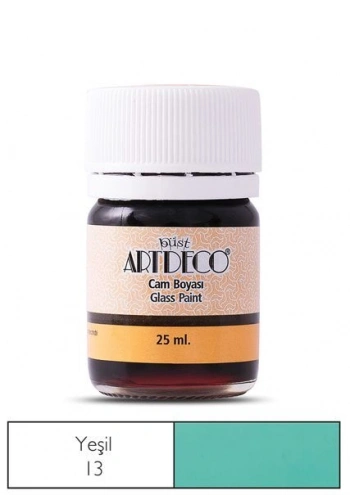 Artdeco Cam Vitray Boyası 25 ml. 13 YEŞİL