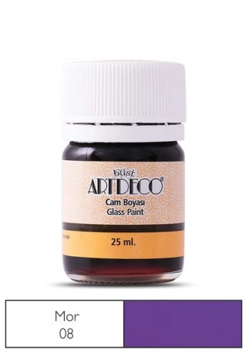 Artdeco Cam Vitray Boyası 25 ml. 08 MOR