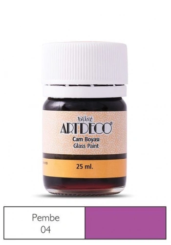 Artdeco Cam Vitray Boyası 25 ml. 04 PEMBE