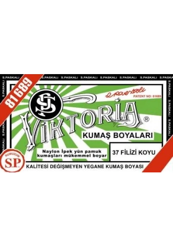 Viktoria Toz Kumaş Boyası 37 FİLİZİ KOYU