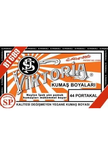 Viktoria Toz Kumaş Boyası 44 PORTAKAL
