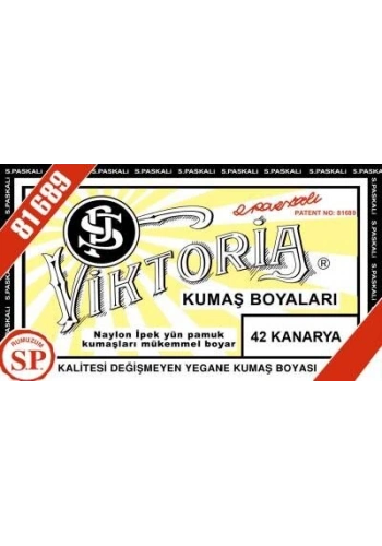 Viktoria Toz Kumaş Boyası 42 KANARYA