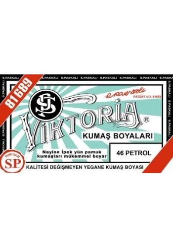 Viktoria Toz Kumaş Boyası 46 PETROL