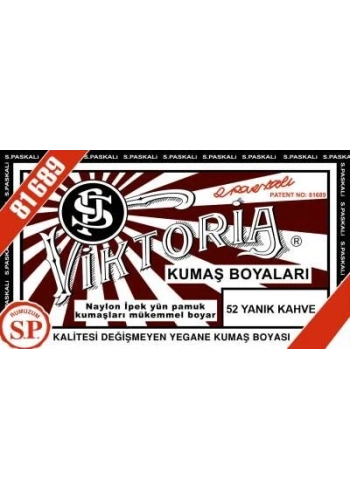 Viktoria Toz Kumaş Boyası 52 YANIK KAHVE