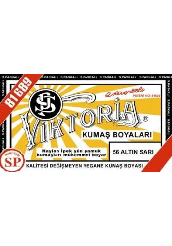 Viktoria Toz Kumaş Boyası 56 ALTIN SARI