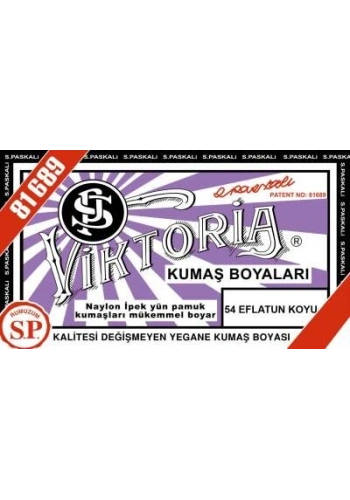 Viktoria Toz Kumaş Boyası 54 EFLATUN KOYU