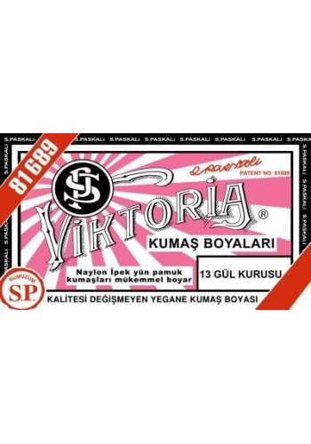 Viktoria Toz Kumaş Boyası 13 GÜL KURUSU