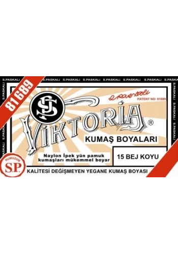 Viktoria Toz Kumaş Boyası 15 BEJ KOYU