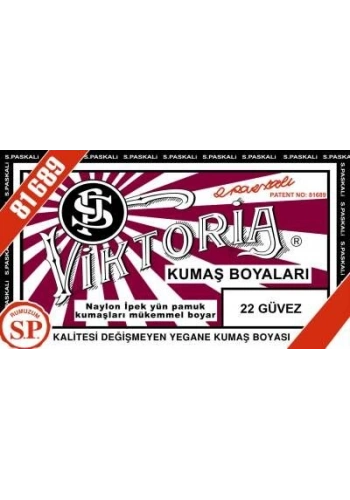 Viktoria Toz Kumaş Boyası 22 GÜVEZ