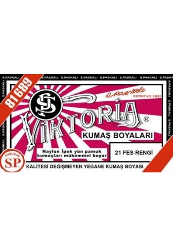 Viktoria Toz Kumaş Boyası 21 FES RENGİ