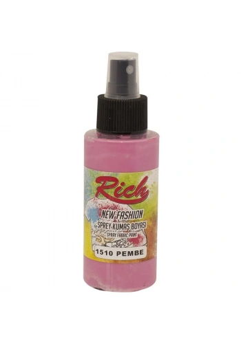 Rich New Fashion Sprey Kumaş Boyası 100 cc. 1510 PEMBE