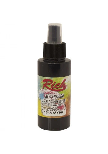Rich New Fashion Sprey Kumaş Boyası 100 cc. 1548 SİYAH