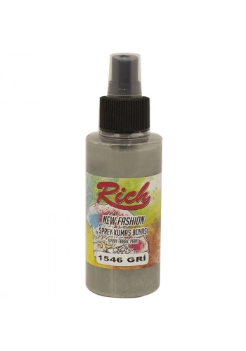 Rich New Fashion Sprey Kumaş Boyası 100 cc. 1546 GRİ