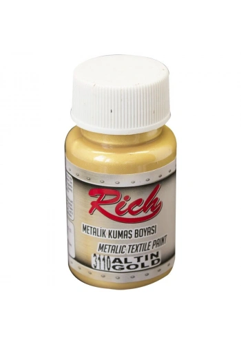 Rich Metalik Kumaş Boyası 50 cc. 3110 ALTIN