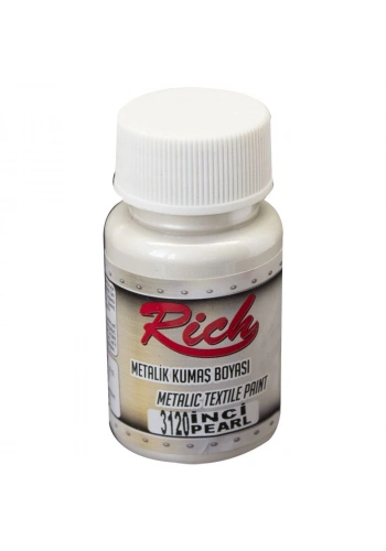 Rich Metalik Kumaş Boyası 50 cc. 3120 İNCİ