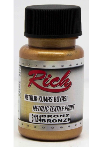 Rich Metalik Kumaş Boyası 50 cc. 3124 BRONZ