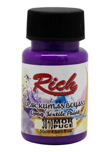 Rich Opak Kumaş Boyası 50 cc. 3010 MOR