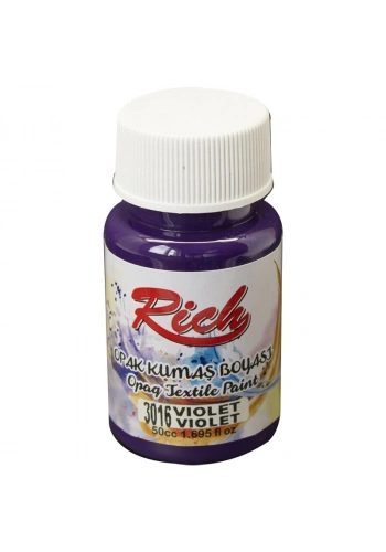 Rich Opak Kumaş Boyası 50 cc. 3016 VIOLET
