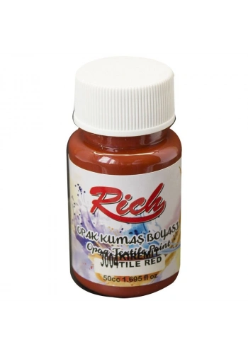 Rich Opak Kumaş Boyası 50 cc. 3004 KİREMİT