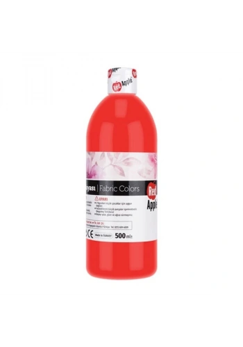 Red Apple Kumaş Boyası 500 ml. KIRMIZI