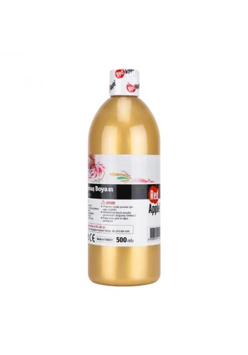 Red Apple Yaldız Kumaş Boyası 500 ml. METALİK ALTIN