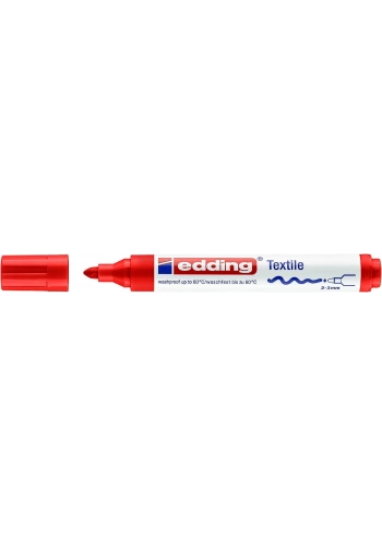 Edding 4500 Kumaş Tekstil Boyama Kalemi RED