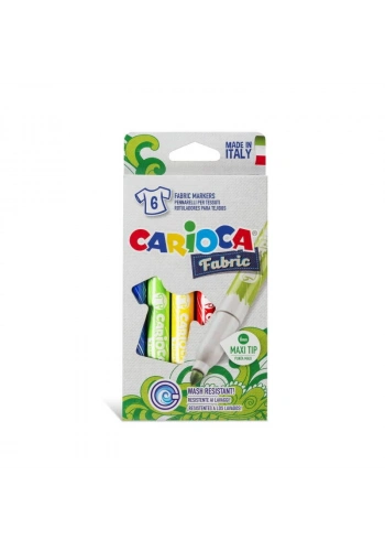 Carioca Fabric Keçeli Kumaş Tekstil Boyama Kalemi 6 Renk