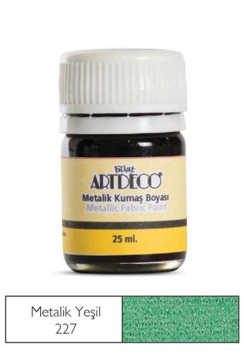 Artdeco Metalik Kumaş Boyası 227 Yeşil