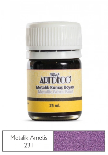 Artdeco Metalik Kumaş Boyası 231 Ametist