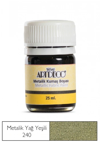 Artdeco Metalik Kumaş Boyası 240 Yağ Yeşili