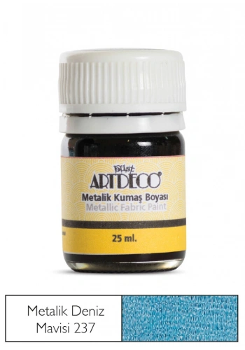 Artdeco Metalik Kumaş Boyası 237 Deniz Mavisi