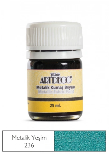 Artdeco Metalik Kumaş Boyası 236 Yeşim