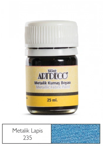 Artdeco Metalik Kumaş Boyası 235 Lapis