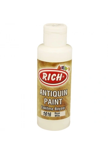 Rich Antiquin Paint Eskitme Ahşap Boyası 120 cc. 1616 Beyaz