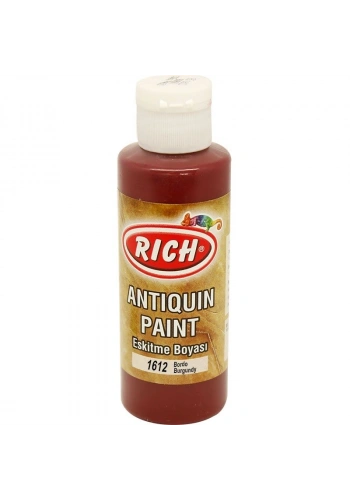 Rich Antiquin Paint Eskitme Ahşap Boyası 120 cc. 1612 Bordo