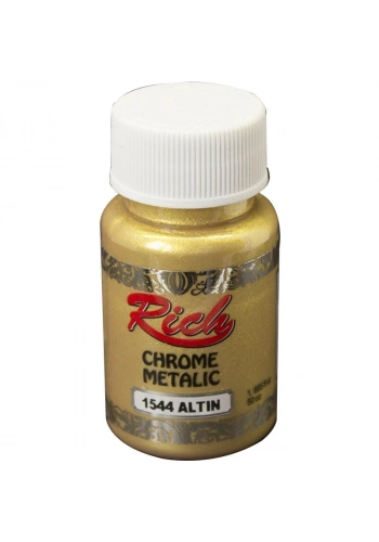 Rich Chrome Metalik Boya 50 cc. 1544 Altın