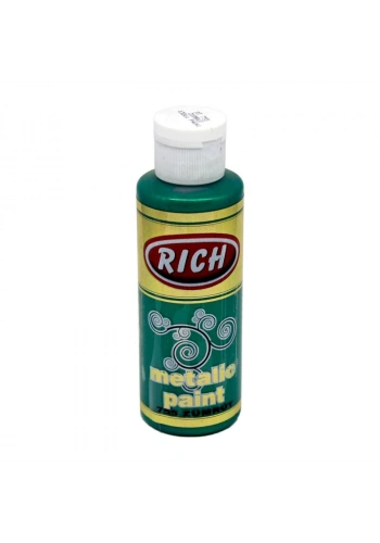 Rich Metalik Akrilik Boya 120 cc. 755 ZÜMRÜT YEŞİLİ